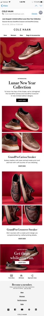 Cole Haan — lunar new year