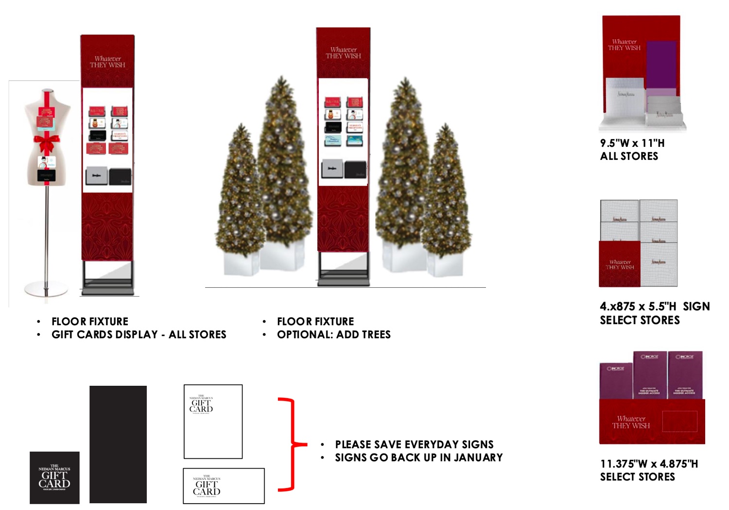 Neiman Marcus — a-towers, banners and table signage
