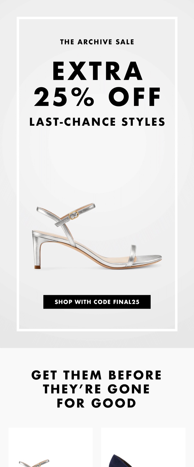 Stuart Weitzman — email campaigns