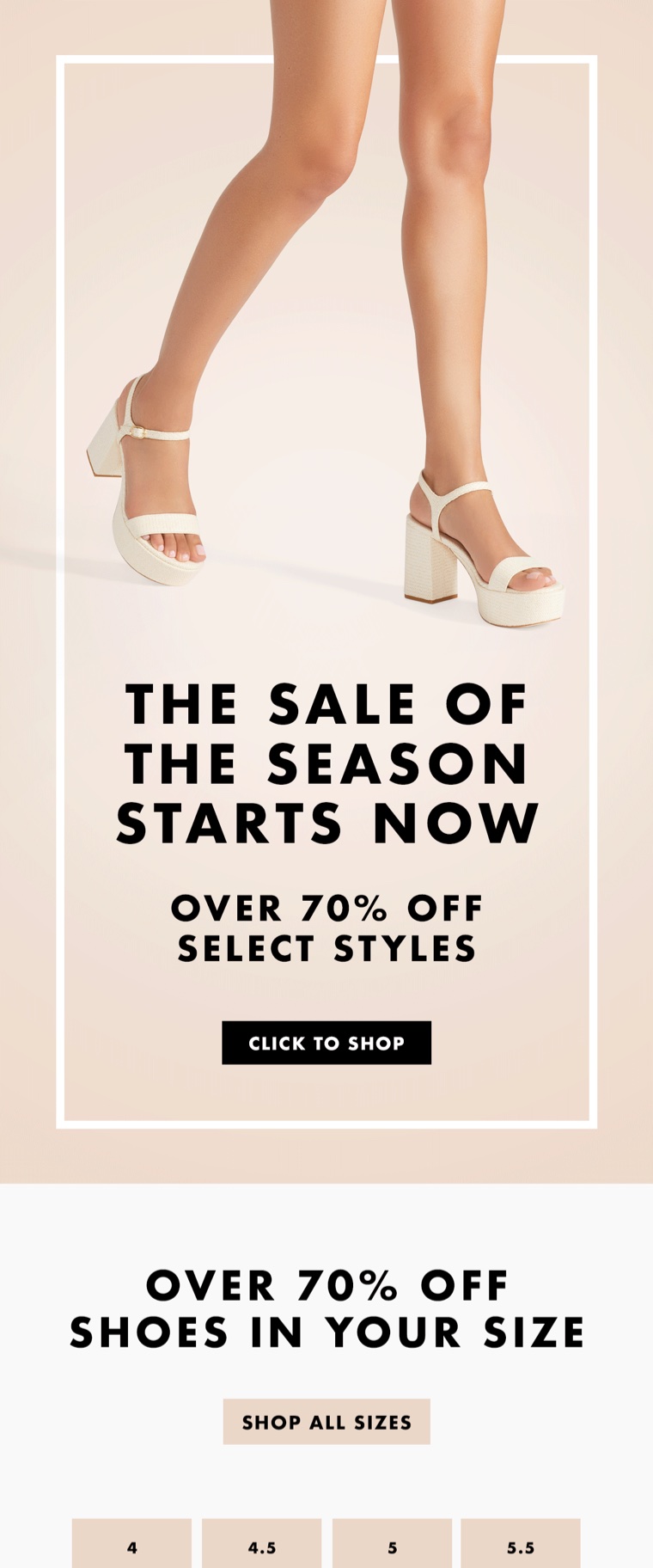 Stuart Weitzman — email campaigns