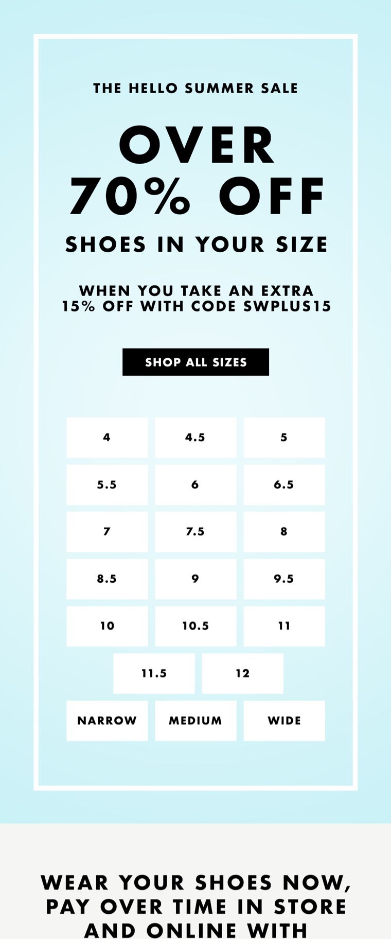 Stuart Weitzman — email campaigns
